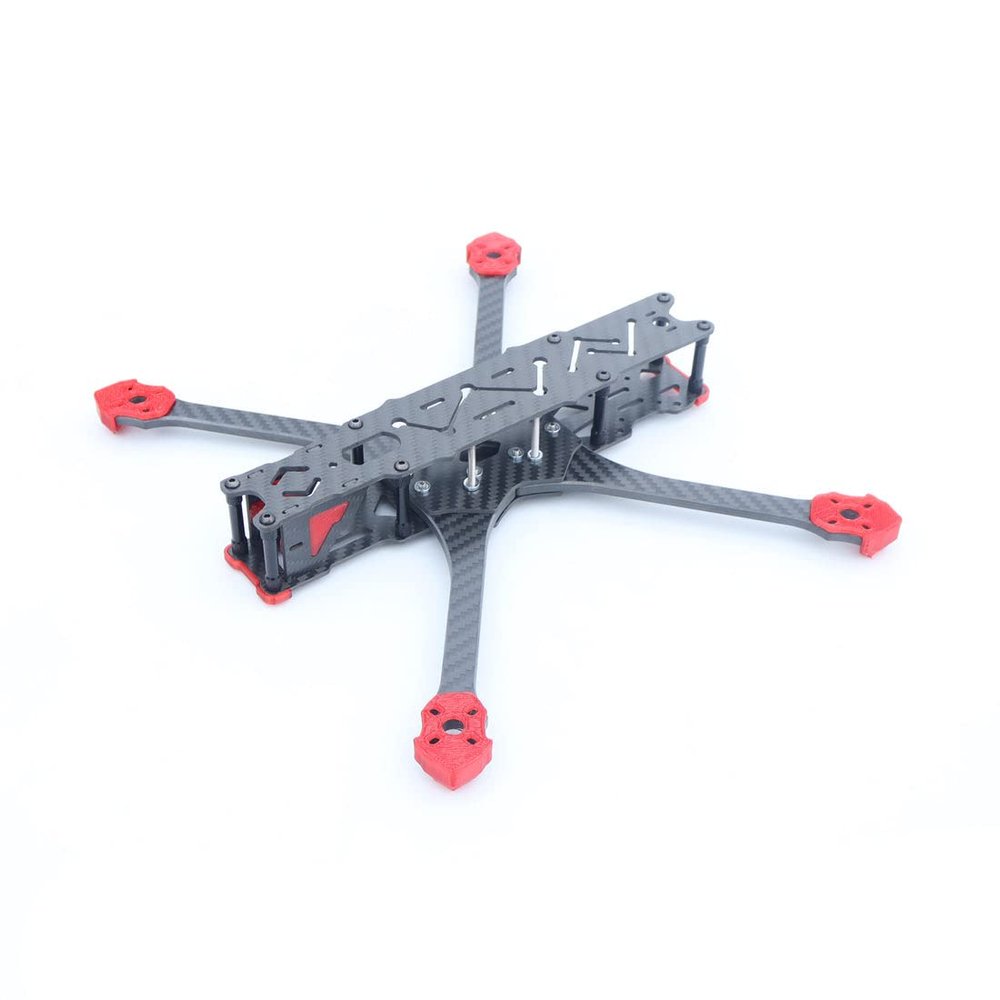 QWinOut xy-7 RC Frame Kit 7inch Long-Range 285mm Wheelbase Carbon Fiber Crossing Aircraft Drone Rack (Frame with Protected Pads)