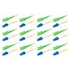 SpeedyFiberTX 12-Pack 15 Meter SC/APC to LC/UPC 3.0mm Simplex Yellow Riser OFNR Fiber Patch Cable, Corning SMF-28 Singlemode 9/125um OS1/OS2 Compatible Ultra Optical Fiber view 1