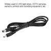 MECCANIXITY DC Extension Cable 5.5x2.1mm Male to 3.5x1.35mm Male Power Extension Wire Plug 100cm Cord for LED Strip Camera CCTV, Black Pack of 2 view 4