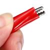 MECCANIXITY DC Power Extension Cable DC 5.5 x 2.1mm Male Plug to Alligator Clip Cord Connector for LED Strip CCTV, Black Red Pack of 5 view 4