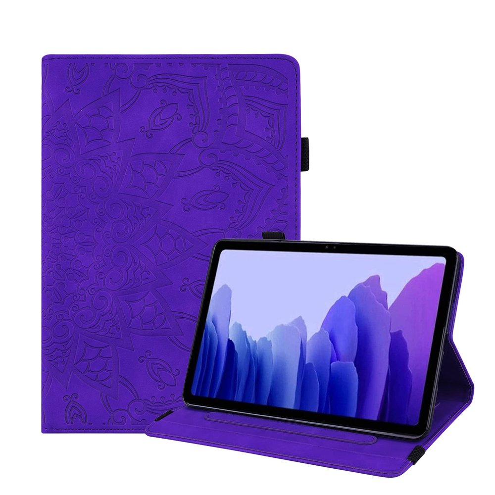 YBFJCE Case for Samsung Galaxy Tab A7 10.4 Inch 2020, Slim Stand Shell Protective Case with Pencil Holder, Premium PU Leather Folio Cover for Samsung Galaxy Tab A7 2020(SM-T500/T505/T507), Purple