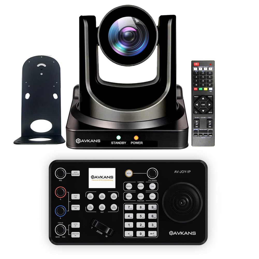 AVKANS 20X SDI PTZ Camera with IP Joystick Controller Kits for Live Streaming