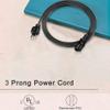 Digipartspower 6ft 3-Prong UL AC Power for 15-50 Series TV Plasma EAD36401701 EAD60817901 view 4