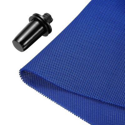 MECCANIXITY Speaker Grill Cloth 20 x 63 Inch Stereo Mesh Fabric Protective Dustproof Cloth with Speaker Grill Guides Peg for Home Speaker Repair Blue