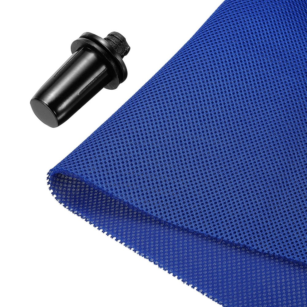 MECCANIXITY Speaker Grill Cloth 20 x 63 Inch Stereo Mesh Fabric Protective Dustproof Cloth with Speaker Grill Guides Peg for Home Speaker Repair Blue