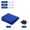 MECCANIXITY Speaker Grill Cloth 20 x 63 Inch Stereo Mesh Fabric Protective Dustproof Cloth with Speaker Grill Guides Peg for Home Speaker Repair Blue view 2