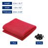 MECCANIXITY Speaker Grill Cloth 20 x 63 Inch Stereo Mesh Fabric Protective Dustproof Cloth with Speaker Grill Guides Peg for Home Speaker Repair Red view 2