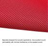 MECCANIXITY Speaker Grill Cloth 20 x 63 Inch Stereo Mesh Fabric Protective Dustproof Cloth with Speaker Grill Guides Peg for Home Speaker Repair Red view 4