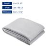 MECCANIXITY Speaker Grill Cloth 40 x 55 Inch Stereo Mesh Fabric Protective Dustproof Cloth for Home Speaker Repair Light Grey view 2