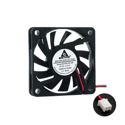 6010 Brushless Fan DC 5V 12V 24V 60X60X10mm Computer PC CPU Case Cooling Fan 6cm 60mm USB 2PIN 3PIN Cooler Fans (Color : 5V-XH2.54-2Pin)