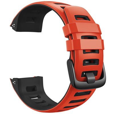 GANYUU Silicone Watch Band Strap for Garmin Instinct Watch Replacement Wrist Strap for Instinct Tide/Esports/Solar/Tactical Wristband (Color : Red Black, Size : Instinct Tactical)