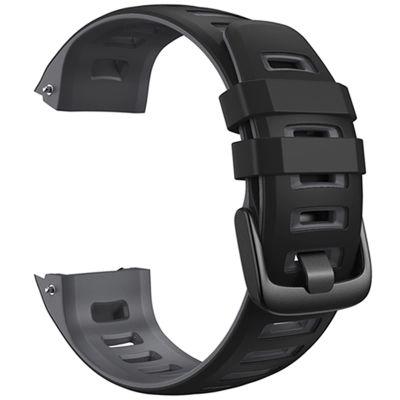 GANYUU Silicone Watch Band Strap for Garmin Instinct Watch Replacement Wrist Strap for Instinct Tide/Esports/Solar/Tactical Wristband (Color : Black Gray, Size : Garmin Instinct)