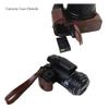 Camera Case Protective Coffee PU Leather Half Body Cover Base Case with Bottom Opening Version For Nikon CoolPix P1000 Camera view 3