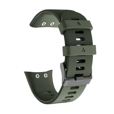 GANYUU 18mm 20mm Soft Silicone Smart Watch Band for Garmin Forerunner 45 Watch Sport Wrist Strap for Garmin Forerunner 45S Smart Watch (Color : Army Green, Size : 18mm Forerunner 45S)
