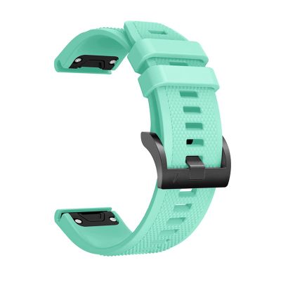 Wscebck 26 22 20MM Band Silicon Strap for Garmin Fenix 6 6S 6X Pro 5 5S 5X Plus Quick Release Watch Band (Color : Mint Blue, Size : 20mm)