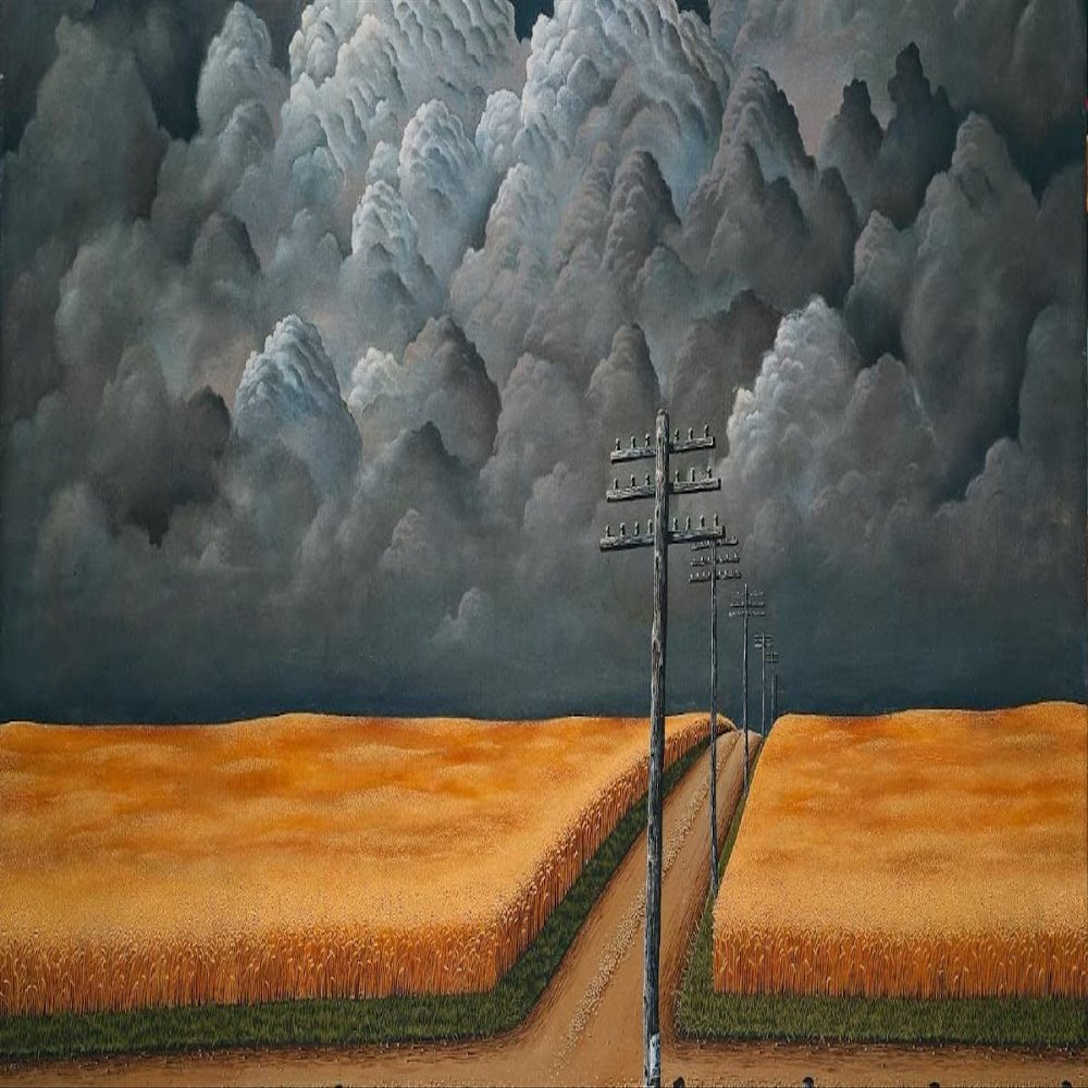 Gray and Gold : John Rogers Cox : 1942: Archival Quality Art Print