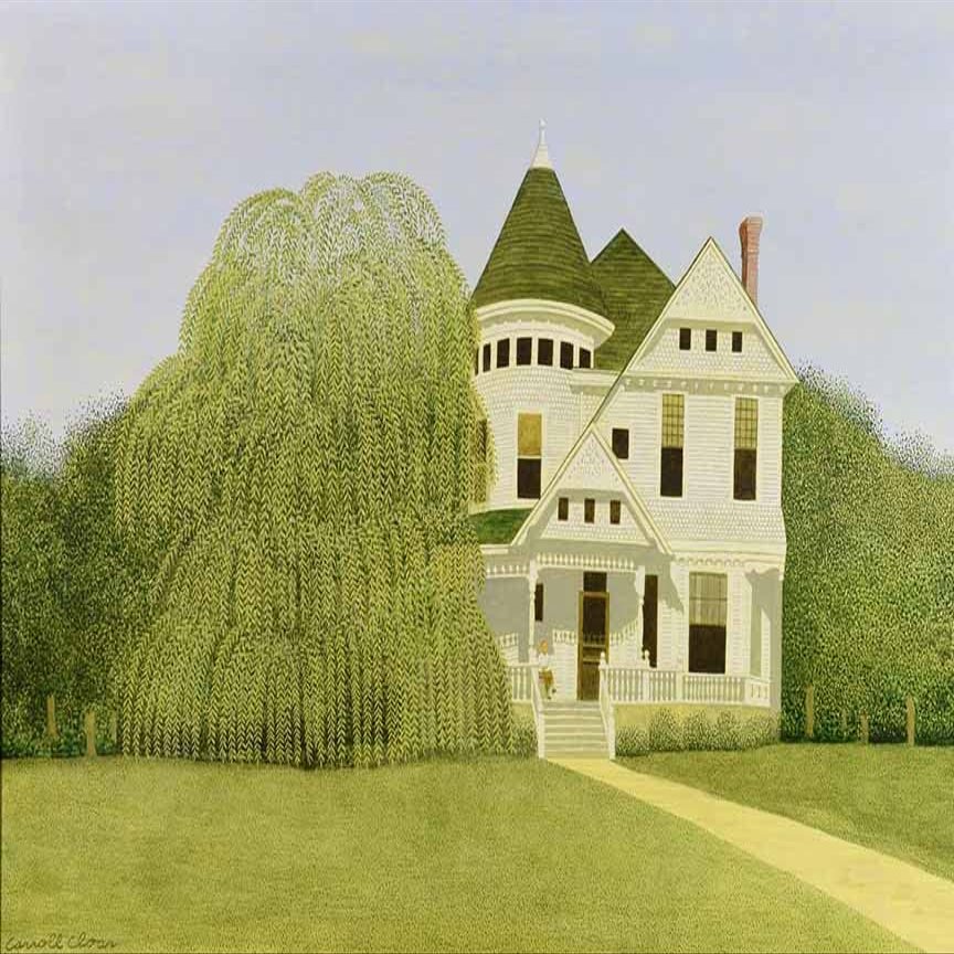 Carroll Cloar : Weeping Willow : Archival Quality Art Print