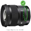 77mm Lens Cap Cover Compatible for Sigma 50mm F1.4 Art DG HSM,HUIPUXIANG [2 Pack] view 2