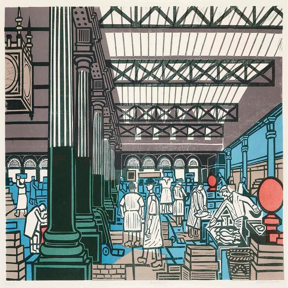 Edward Bawden : Billingsgate, Six London Markets : Archival Quality Art Print