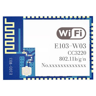 CC3220R 2.4G Serial to WiFi Module SMD E103-W03 18dbm at Command MQTT Modbus TCP UDP Websocket Connect TSL/SSL 4 Way STA