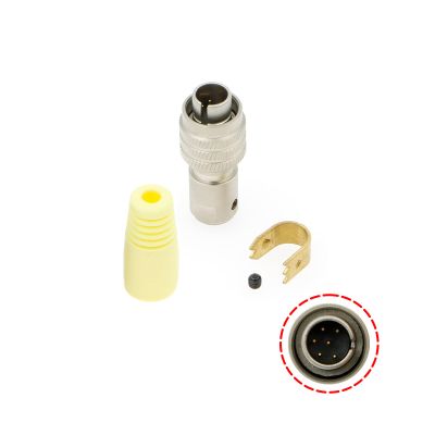 Alvins MXR-8P-6P Hirose 6 pin Male Connector for Sony RCP| MSU CNU Controller(6 Pin, Yellow)