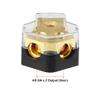 X AUTOHAUX 2pcs 0/2/4 Gauge in 4/8 Gauge Out 2 Way Stereo AMP Power Ground Distribution Block for Car Audio Splitter view 4