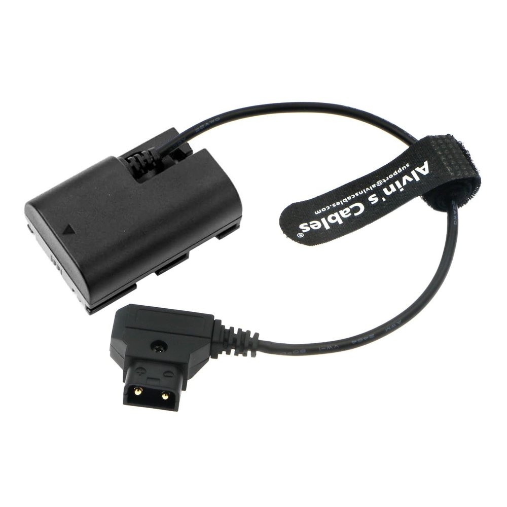 Alvins Cables LP-E6NH Dummy Battery to D-Tap Power Cable for Canon-R5C Camera 30CM|12Inches