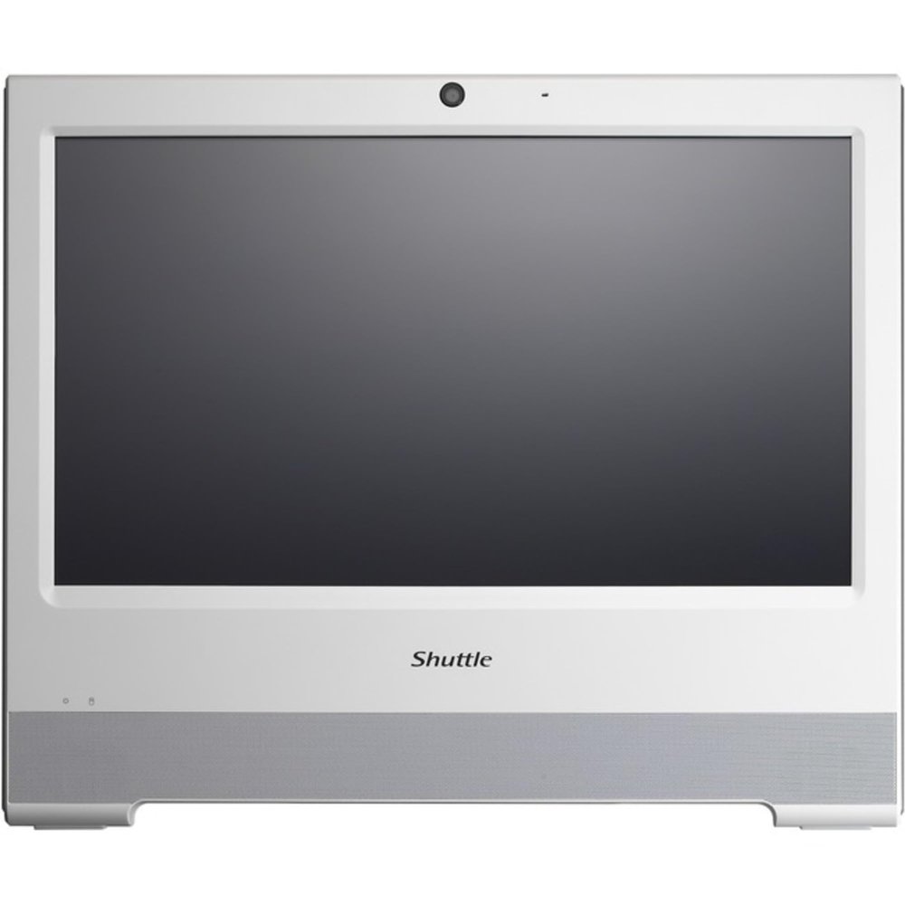 Shuttle XPC AIO X50V8 White Embedded Intel Celeron 5205U All-in-One Barebone PC, Fanless, IP54 Certified, VESA Compatible, No RAM, No HDD/SSD, No OS