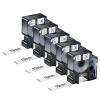 NineLeaf 5 Pack Compatible Labels Tape Replacement for Dymo 18057 3/4 inch Black on White Heat Shrink Tube Labels 19mm x 1.5m for Wires and Cables Use in Rhino 4200 5200 5000 6000 3M Label Maker view 1