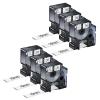 NineLeaf 6 Pack Compatible Labels Tape Replacement for Dymo 18057 3/4 inch Black on White Heat Shrink Tube Labels 19mm x 1.5m for Wires and Cables Use in Rhino 4200 5200 5000 6000 3M Label Maker view 1