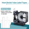 NineLeaf 6 Pack Compatible Labels Tape Replacement for Dymo 18057 3/4 inch Black on White Heat Shrink Tube Labels 19mm x 1.5m for Wires and Cables Use in Rhino 4200 5200 5000 6000 3M Label Maker view 3