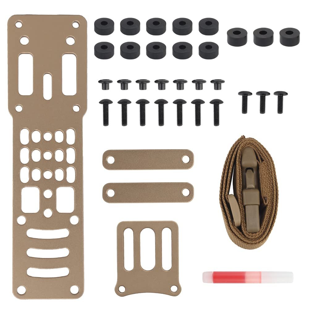 Tactical Sinking Holster Leg Hanging Extension Plate Adjustable Metal Modular Holster Adaptor Leg Drop Organizer