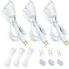 GZBtech 4.92FT Power Cord Connector Kit for 8 * 16mm LED Neon Rope Light,with Pins & End Cap & Heat Shrink Tube Set of 3 view 1