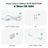 GZBtech 4.92FT Power Cord Connector Kit for 8 * 16mm LED Neon Rope Light,with Pins & End Cap & Heat Shrink Tube Set of 3 view 2