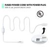 GZBtech 4.92FT Power Cord Connector Kit for 8 * 16mm LED Neon Rope Light,with Pins & End Cap & Heat Shrink Tube Set of 3 view 3