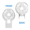 SONGCHEER-Router Shelf Wall Mount for Tp Link Deco X20 X50 X60 X55 Deco Mesh WiFi 6 WiFi Router Holder Stand Bracket Shelf Cable Organizer with Screw Mounting Kit (2Pack) view 3