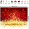 10x6.5ft Cartoon Christmas Photography Background Christmas Tree Christmas Castle Purple Sunset Glow Gorgeous Sky Background view 3
