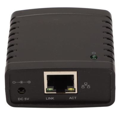 GOWENIC USB Printer Server, Printer Network Sharer, TCP/IP LPR Print Server, Wireless Extender Sharer, 10/100Mbps RJ45 LAN 1 Port USB Ethernet Extension Adapter, 100-240V(#3)