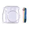 Andoer Instant Camera Protective Case Transparent with Rainbow Lanyard Replacement for Fujifilm Instax Mini 8/9 view 1