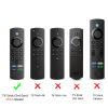 [3Pack] Climberer Remote Case Cover Compatible with Firestick Remote | Fire TV 4k HD | | FireCube | Fire TV Stick 4K Plus Glow in The Dark Makes it Easy to find view 2