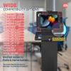 CTA Digital Locking Kiosk & Enclosure  Premium Locking Floor Stand Kiosk with Universal Security Enclosure - Storage and Cable Management for Retail POS - Ordering Screens & More Black (PAD-PARAFPE) view 4