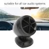 Dpofirs 2pcs Car Speakers Car Door Speakers Car Audio Tweeters, 1200W Tweeter Mini Horn Music Dome Loudspeaker Audio Speaker for Car Audio System(Black) view 4