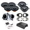 HERTZ 1 Pair DCX 87.3 and 2 Pair DCX 165.3 and DPower 4 Six Speaker with Amplifier Upgrade Kit Compatible with Wrangler and Gladiator 2018+ view 1