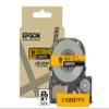 Epson LABELWORKS 218BMYPX Genuine PET (Polyester) Tape Cartridge - Black on Matte Yellow Designer Craft Label Maker Tape - 3/4" (18MM) Wide, 26' view 1