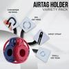 Compatible with AirTag, 2 Pack Shockproof, Dustproof & Washable Cases, Silicon Holders with Accessories for Wallets, Luggage, Pet Collars, Key Finders (Blue - Red) view 4
