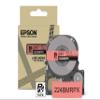 Epson LABELWORKS 224BMRPX Genuine PET (Polyester) Tape Cartridge - Black on Matte Red Designer Craft Label Maker Tape - 1" (24MM) Wide, 26' view 1