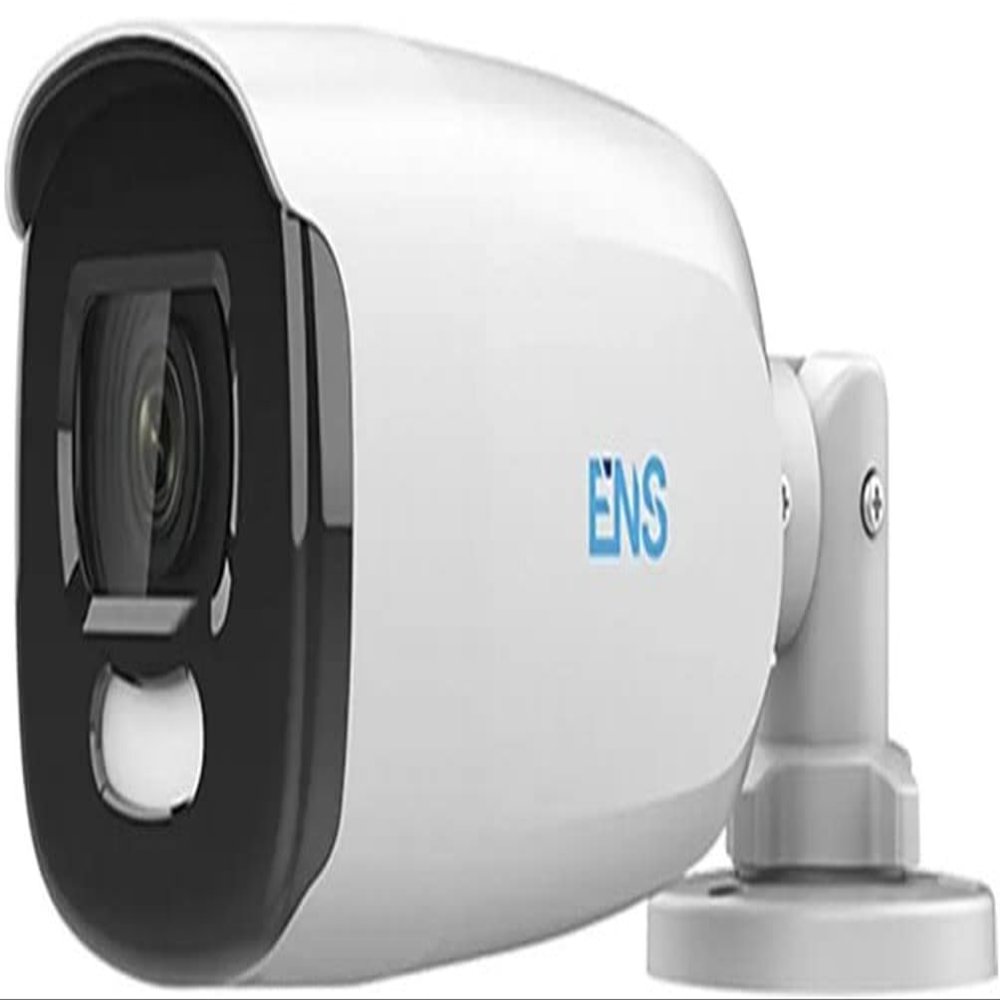 ENS SCC75B4/28-U 5 MP Full Time Color Security Camera, 5MP CMOS Image Sensor, 2560x1944 Resolution, 2.8mm Fixed Lens, Smart Light, Up to 40m White Light Distance, 130dB True WDR, IP67