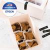 Epson LABELWORKS 224GBPX Genuine PET (Polyester) Tape Cartridge - Gold on Black Designer Craft Label Maker Tape - 1" (24MM) Wide, 30' view 2