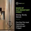 Urban August Child-Proof Refrigerator Lock for Kids & Adults - Lock for French Door Fridge and Cabinet (Regular, Black - 3 Pack Keyed Alike) view 4