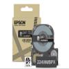 Epson LABELWORKS 224WMBPX Genuine PET (Polyester) Tape Cartridge - White on Matte Black Designer Craft Label Maker Tape - 1" (24MM) Wide, 26' view 1